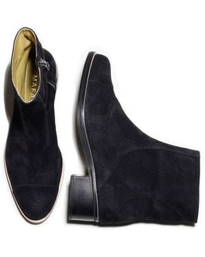 Mafalda Ines Suede Ankle Boots - Blue