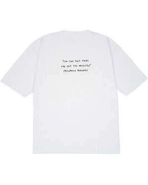 mysimplicated Oversized T-Shirt Miyamoto Musashi - White