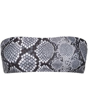 Playaluxe Santorini Seamless Bandeau Bikini Top Snake - Multicolour