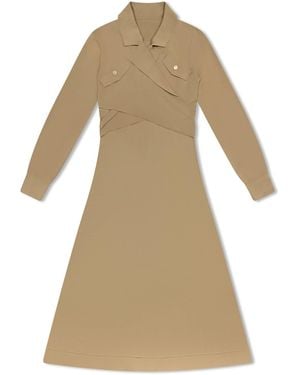 Roch Perel Neutrals Knitted Two Piece Bolero Dress - Natural