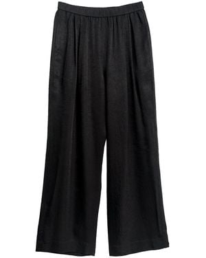 Lost Pattern Beach Blossom Wide-Leg Trousers - Black