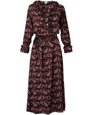 At Last Meg Midi Dress - Red