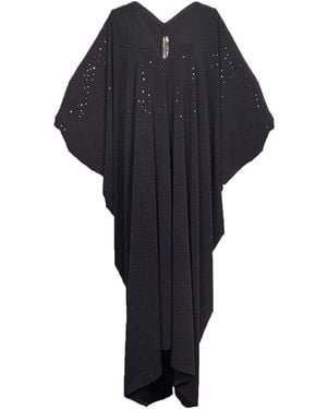 Jennafer Grace Disco Moderne Sequin Caftan Kaftan Dress - Black