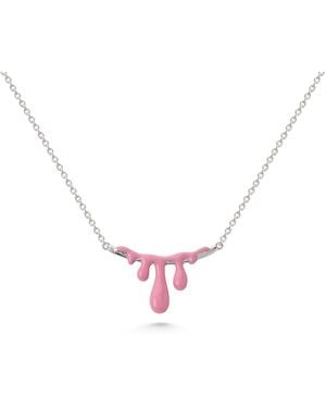 Dolcetto Designs Gelato Raspberry Necklace - Pink