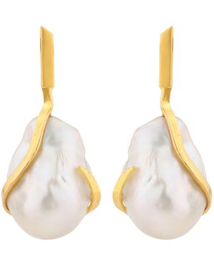 GEM BAZAAR Baroque Beauty Earrings - Metallic