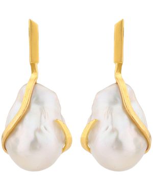 GEM BAZAAR Baroque Beauty Earrings - Metallic