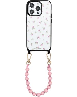 Cordée Cases Peony Picnic Phone Wristlet Set Blush Magsafe - White