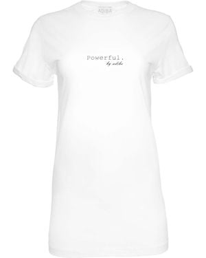 ADIBA Powerful Long Tee - White