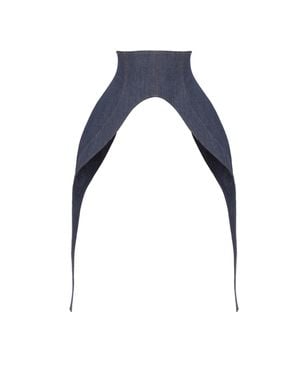 Julia Allert Minimalist Waist Corset For Layering Denim - Blue