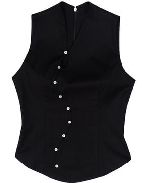 28Natelier Feeling Wavy Top - Black