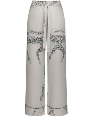 Piola Silk Pajama Pants - Gray