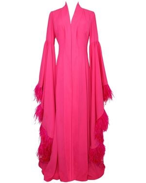 Ak Royalty Resortwear Melanie Waterfall Kimono Cypress - Pink