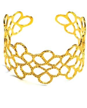 Lexi Jewelry Lace Cuff Bracelet - Metallic