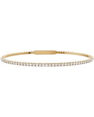 Aya Fine Jewelry 1.60 Cwt Round Lab Diamond Tennis Bangle Bracelet - Metallic
