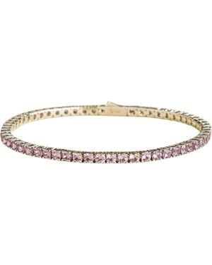 Juvetti Ciclo Tennis Bracelet Set With Sapphire - Metallic