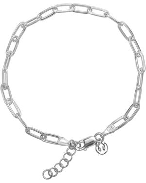 The Jewellery Store London Paper Clip Bracelet - Metallic