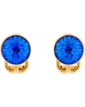 Emma Holland Jewellery Sapphire Crystal Stud Clip Earrings - Blue