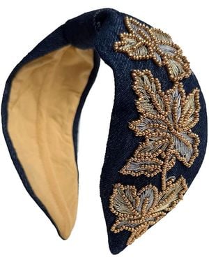 VETKA Headband Midnight Bloom - Blue