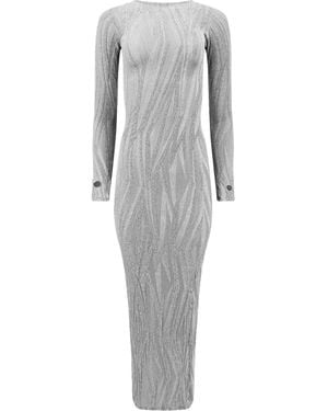 Maui X Lolita Regality Party Dress - Grey