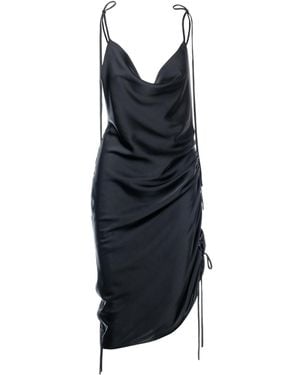 concept A trois Slip Dress With Open Back And Adjustable Length - Blue