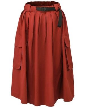 Smart and Joy Flared Cotton Skirt