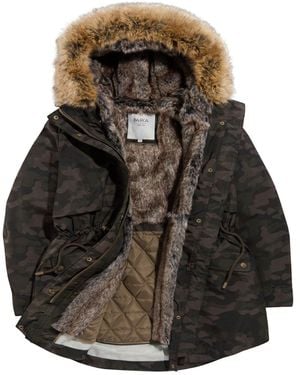 Parka London Caversham Faux Fur Parka - Brown