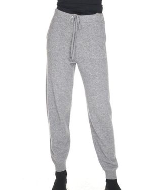 Cove Cashmere Cuffed Joggers - Grey
