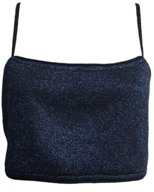 Maria Aristidou Galactica Crop Top - Blue