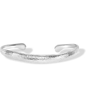 Dower & Hall Curved Torque Bangle - White