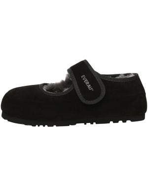 EverAu Australia Adjustable Strap Slippers - Black