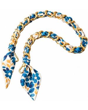 Lilly Loves Soulful Sandy Scarf Metal Strap - Blue