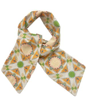 Maraethra Sungaze Cotton Tie Scarf - Metallic