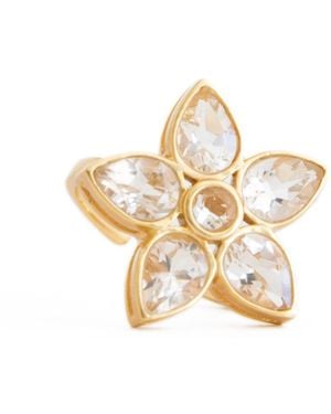 Christina Greene Taylor Crystal Ring - Metallic