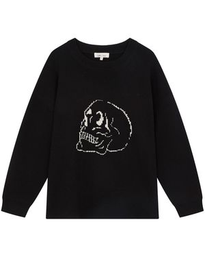 Little Lies Skull Knit Jumper - Black