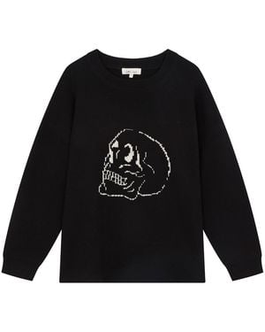 Little Lies Skull Knit Sweater - Black