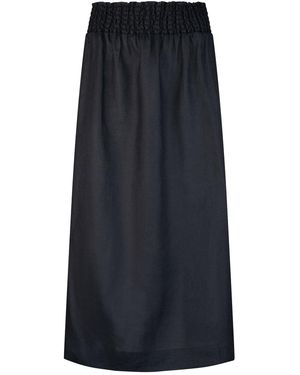 Dref Mojito Linen Skirt - Black