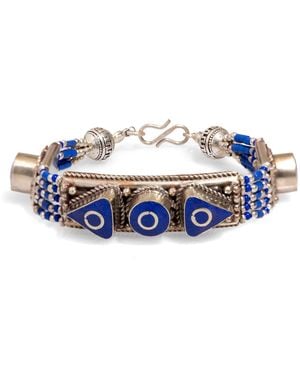 Ebru Jewelry Nepal Design Lapis Lazuli & Bohemian Bracelet - Blue