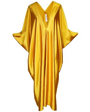Jennafer Grace Ochre Luxe Caftan - Yellow