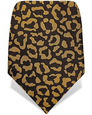 Gresham Blake Leopard Tie - Metallic