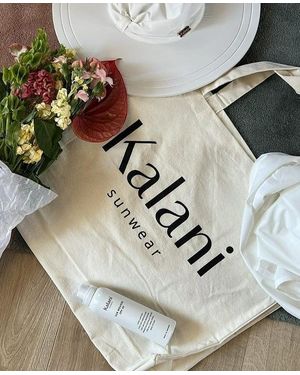 Kalani Sunwear Neutrals Kalani Recycled Cotton Tote Bag - Metallic