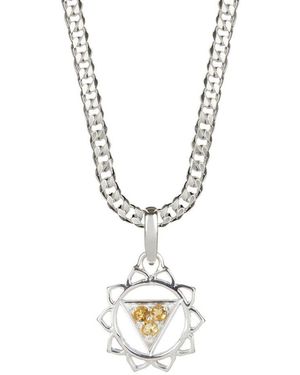 Charlotte's Web Jewellery Solar Plexus Chakra Necklace - Metallic