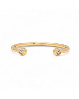 Miss Cecilia Twin Spark Cuff Bangle - Metallic