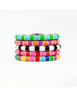 Pinnole Curious Ring Stack - Green