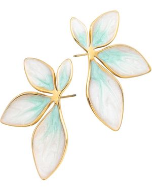 Starfish Project Flourish Mint Leaf Earrings - Blue