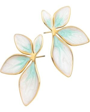 Starfish Project Flourish Mint Leaf Earrings - Blue