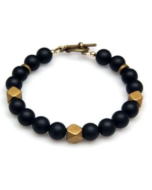 Rachel Nathan Narrow: Matte Agate Bracelet - Blue