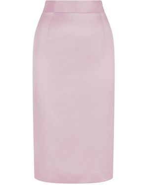 Femponiq Cotton-blend Sateen Pencil Skirt - Pink