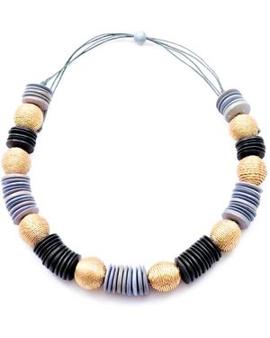 LIKHÂ Pastilla Statement Necklace - Metallic