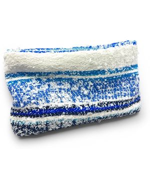 C. Grassi Large Bolster Clutch - Blue