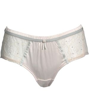 Tallulah Love Swarovski Blushing Bridal Brief - White